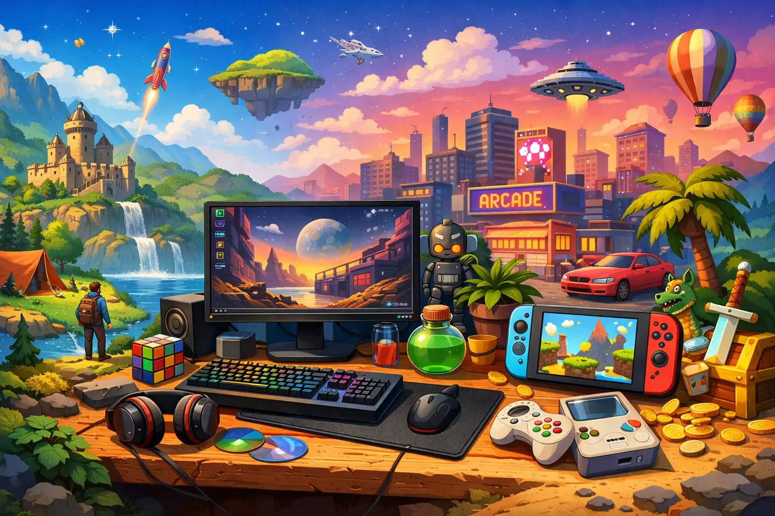 Zespół Codesoft Games podczas pracy nad własnymi projektami gier